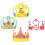 4 Sets Kinderkronen Doe-Het- Kit, Verjaardagshoeden 9