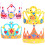 4 Sets Kinderkronen Doe-Het- Kit, Verjaardagshoeden 8