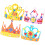 4 Sets Kinderkronen Doe-Het- Kit, Verjaardagshoeden 5