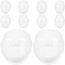 20 Stuks Lege Mannelijke Gezichtsmasker Volledig Beschilderbaar Diy