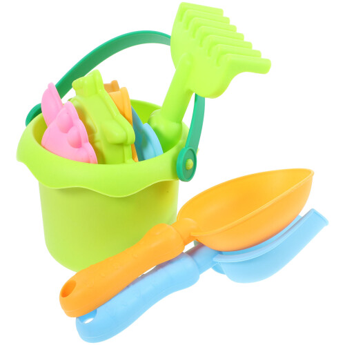 Conjunto De Pás De Plástico Para Crianças Praia 1