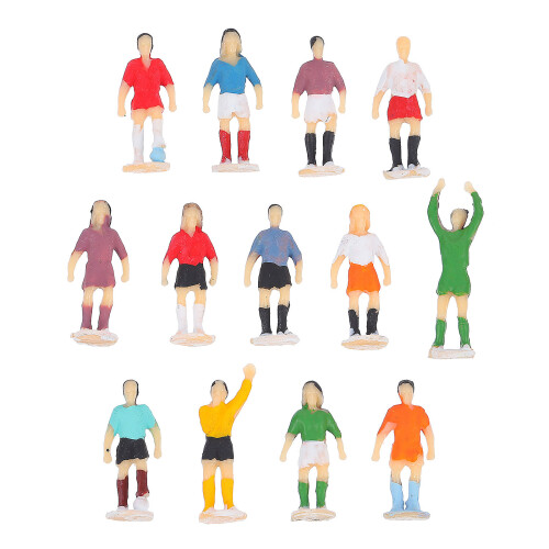 3 Sztuki 13 Części Mini Figurka Piłkarza Model Symulacyjny 1