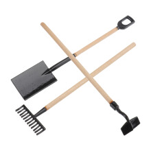 1 Set Mini Sprookjes- Met Schepje En Hark (Zwart)