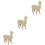 3 Unidades De Alpaca Simulada Plástico Para Crianças 7
