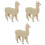 3 Unidades De Alpaca Simulada Plástico Para Crianças 5
