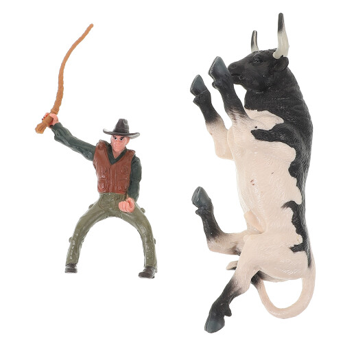 3 Set Da Combattimento Cowboy Giocattoli Realistici 2