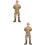 2Pcs Soldado Minifigura Decoração 9