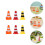 60 Unidades Mini Cones De Tráfego Para Aprendizagem E 11