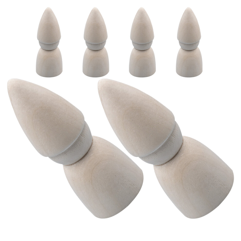 12 Sztuk Naturalne Drewniane Klocki KształTująCe Do Malowania-image