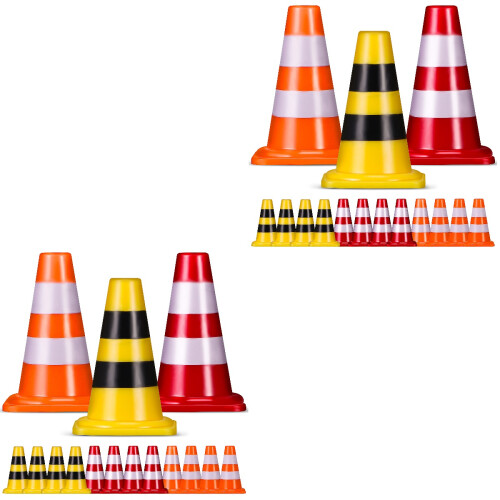 30 Unidades Cones De Tráfego Miniatura Para 2
