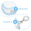 4Pcs Chaveiro De Bolsa Transparente Para Mini E Bonecas 7