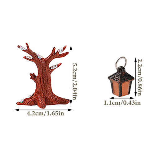 Conjunto De Árvores Miniatura Para Com Resina E 1
