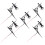 5Pcs Micro Landscaping Lâmpada De Parede Adornos Diy 4