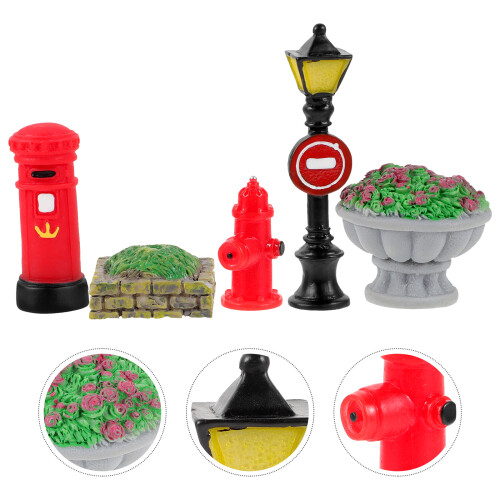 Conjunto De Flores Miniatura Simulada Para Paisagem Micro DIY 2