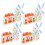 4Pcs Mini Casa De De Estilo Fazenda Para De 7