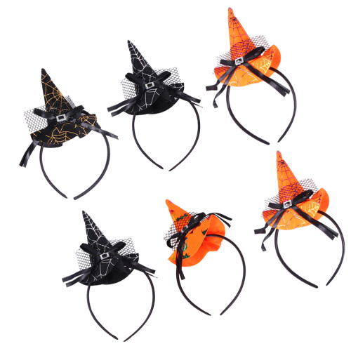 12St Halloween Håraccessoarer Med Häxhatt, Party Design 1