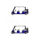 2 Unidades Mini Golfe Diecast com Recuo 5