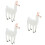 3 Unidades De Alpaca Simulada Plástico Para Crianças 9