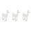 3 Unidades De Alpaca Simulada Plástico Para Crianças 6
