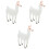 3 Unidades De Alpaca Simulada Plástico Para Crianças 5