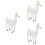 3 Unidades De Alpaca Simulada Plástico Para Crianças 8