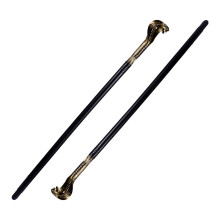 2St Halloween Cane Prop Plaststav Gyllene Ormskalle Cosplay
