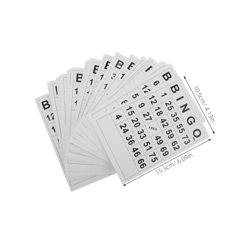 1 Conjunto De Cartelas Com Fichas Plástico Para 2