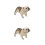 2St Hållbar Vit Shar Pei Figurin För Barns Inredning 7