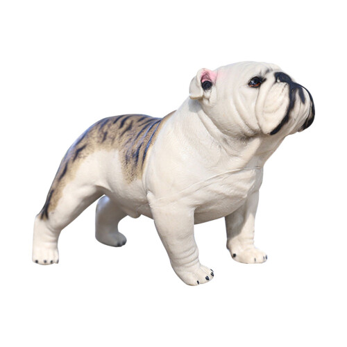 2St Hållbar Vit Shar Pei Figurin För Barns Inredning 2