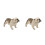 2St Hållbar Vit Shar Pei Figurin För Barns Inredning 6