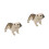 2St Hållbar Vit Shar Pei Figurin För Barns Inredning 5