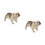 2St Hållbar Vit Shar Pei Figurin För Barns Inredning 8