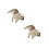 2St Hållbar Vit Shar Pei Figurin För Barns Inredning 9