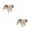 2St Hållbar Vit Shar Pei Figurin För Barns Inredning 10