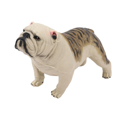 2St Hållbar Vit Shar Pei Figurin För Barns Inredning 1