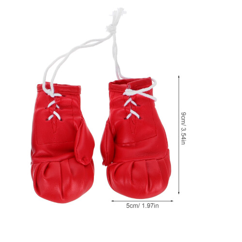 4 Pezzi Mini Guantoni Da Boxe Per Specchietto Decorazione Natalizia 2