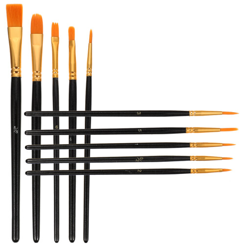Conjunto De Pincéis De Nylon Para Com Tinta Acrílica