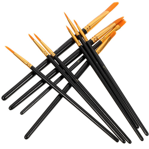 Conjunto De Pincéis De Nylon Para Com Tinta Acrílica 2