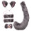 1Sats Rävreplika Cosplaykit Med Öron Och För 4