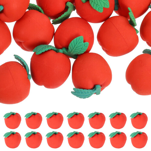 30 Unidades Mini Borrachas De Maçã Para Crianças
