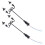 2Pcs Luminárias De Quintal Rua Para De 7