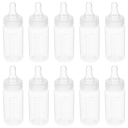 10Pcs 100 Ml Engångsbarnflaskor Med För Nyfödda