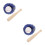 2Set Set Mini Baseball in Legno E PU Pelle Per 7
