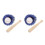 2Set Set Mini Baseball in Legno E PU Pelle Per 8