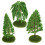 3Pcs De Árvore Mini Decorativo Para De 8