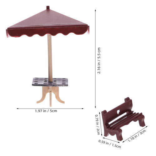 Conjunto De Parque Miniatura Para De Bonecas 2