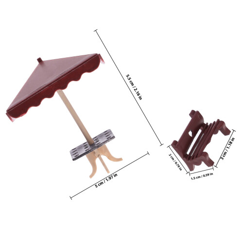 Conjunto De Parque Miniatura Para De Bonecas 1