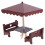Conjunto De Parque Miniatura Para De Bonecas 10