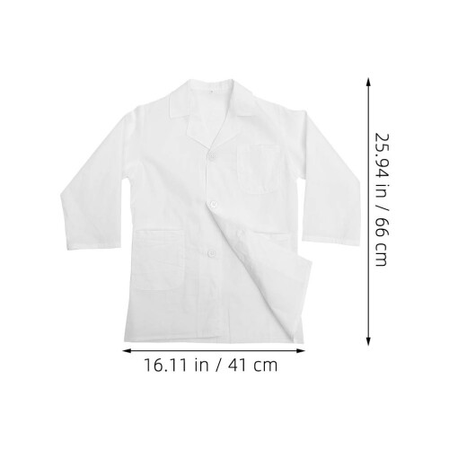 Cappotto Da Scienziato Per Bambini, Costume Da Dottore Bianco Per 1