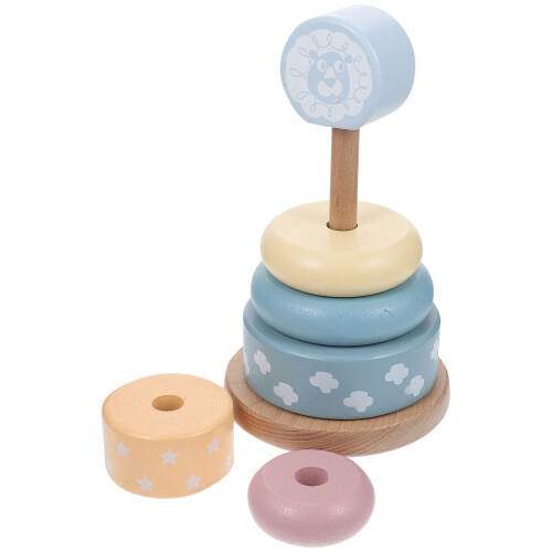 Conjunto De Brinquedo De Empilhamento Com Anéis Sobrepostos